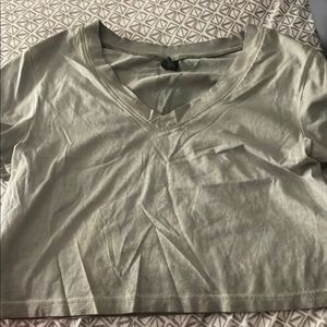 Women's V-Neck Cream Top